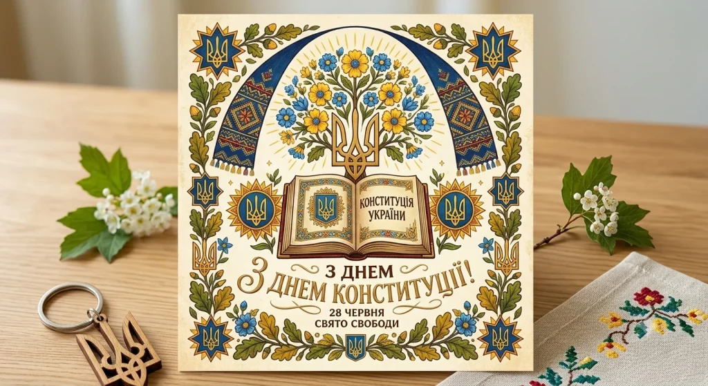 Листівка З Днем Конституції України