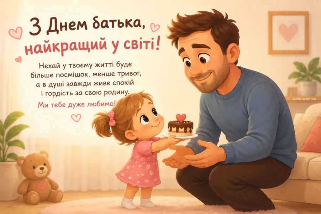Подарунок від донечки у День батька