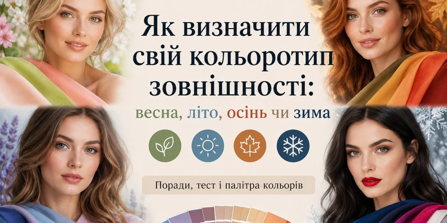 Визначення кольоротипу дозволяє обрати одяг, макіяж та колір колосся, що максимально пасує та підкреслює красу