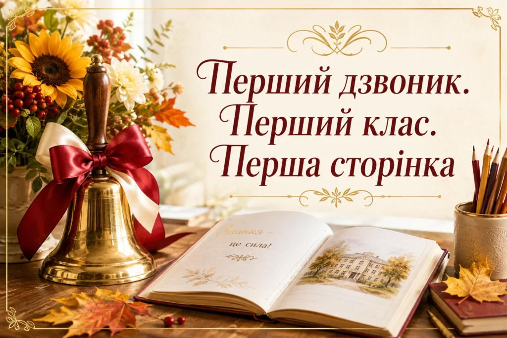 картинка на перший дзвоник для першокласника