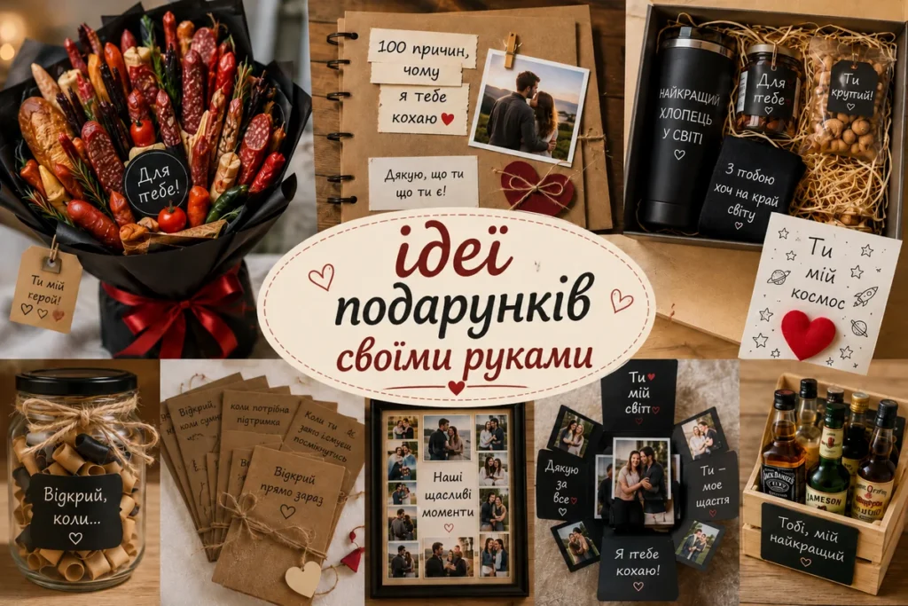 Ідеї подарунків для хлопця своїми руками