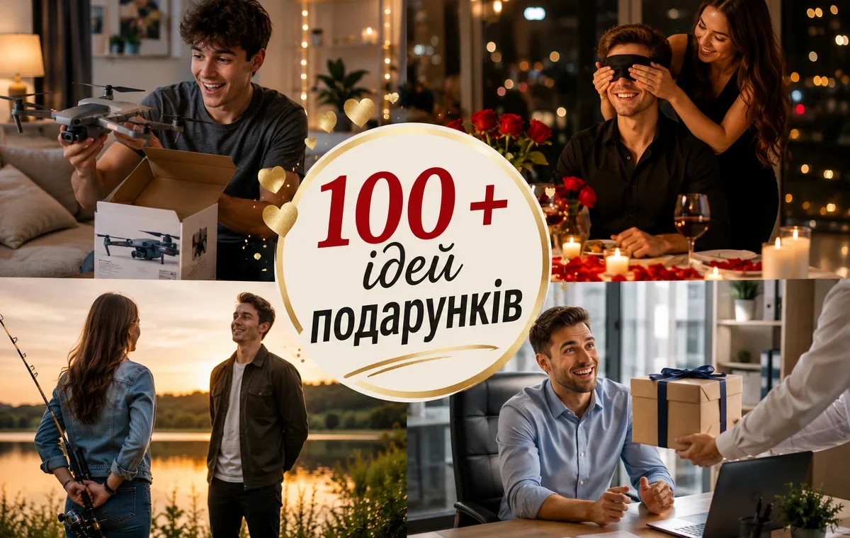 100+ ідей подарунків для хлопців