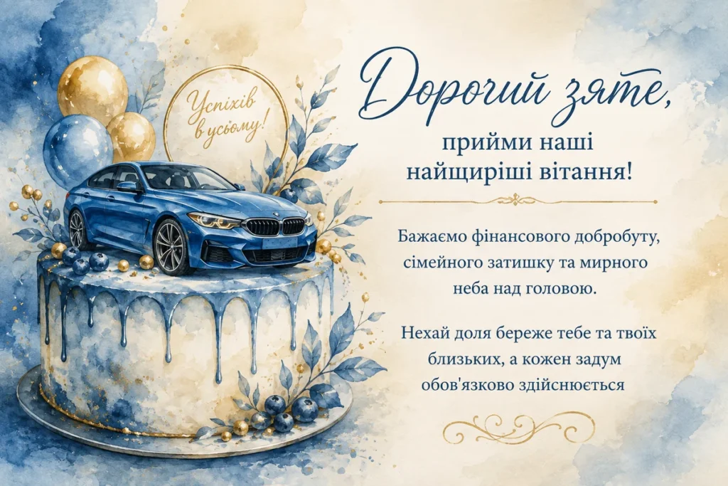 Торт для найкращого зятя