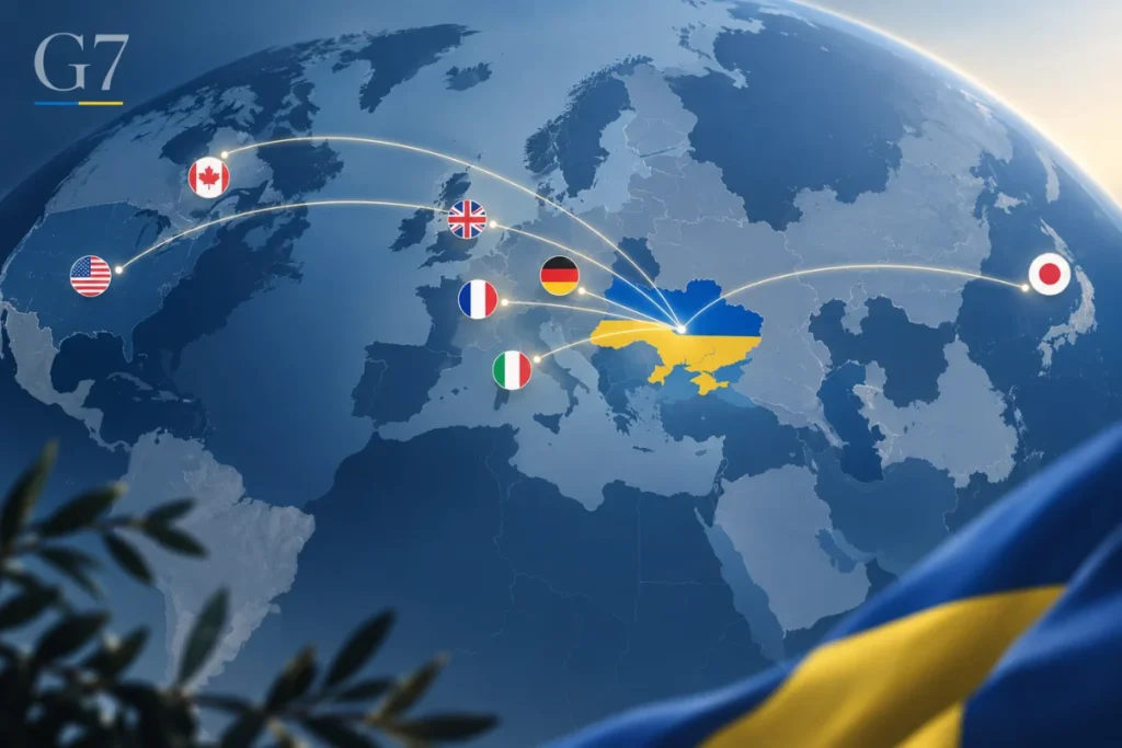 Країни G7 на карті та підтримка України